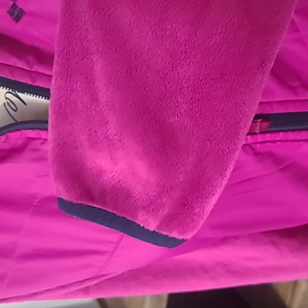 Columbia Kids Magenta Hooded Jacket - Picture 4 of 7